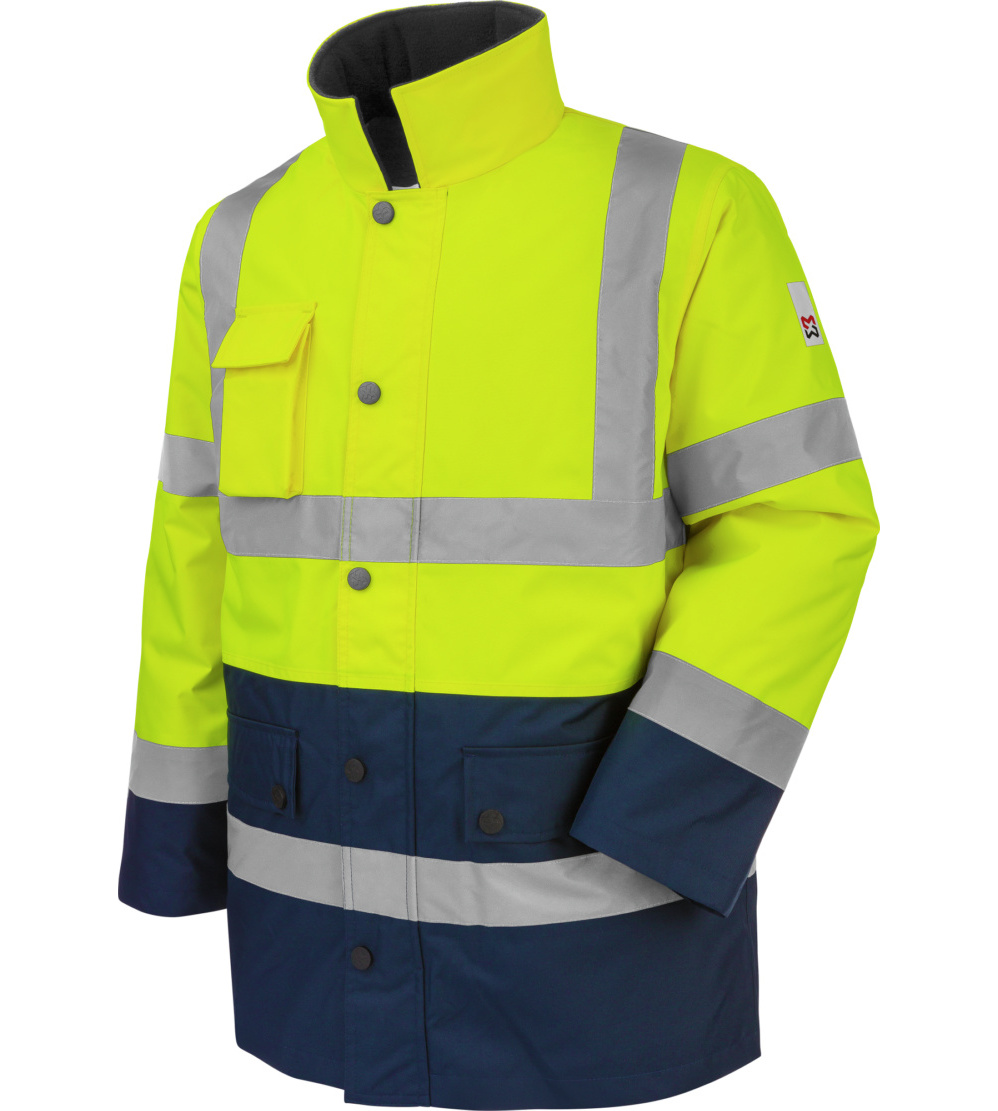 Parka de travail Würth MODYF haute-visibilité LUMEN jaune/marine