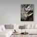 World Menagerie 'Rhinos Pattern' Acrylic Painting Print on Wrapped Canvas Metal in Black/Brown/Gray | 32 H x 24 W x 2 D in | Wayfair