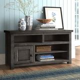 Union Rustic Woodsburgh TV Stand for TVs up to 58" Wood in Black | 26 H in | Wayfair E3D7664EA8474D62819BABCD3284FB8A