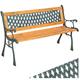 Banc de jardin TAMARA 2 places 128 x 51 x 73 cm - banc exterieur, mobilier de jardin, meuble de