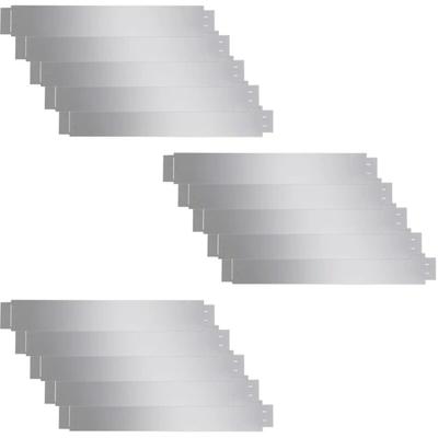 Vidaxl - Flexible Rasenkante 15-er Set Verzinkter Stahl 100x14 cm Silber