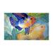 Bay Isle Home™ Trimble Two Fish 50 in. x 30 in. Non-Slip Outdoor Door Mat Synthetics in Blue/Brown/Green | Wayfair 774B15D93FF34CEFA3D4BD6F126CD3A7