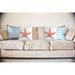 Highland Dunes Keturah Starfish Indoor/Outdoor Throw Pillow Polyester/Polyfill blend | 18 H x 18 W x 6 D in | Wayfair