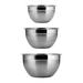 Tramontina Gourmet 3 Piece Stainless Steel Mixing Bowl Set Stainless Steel in Gray | Wayfair 80202/202DS