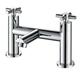 DBS Bath Filler Mixer Tap with Cross Head Handles Chrome Modern Luxury Solid Brass