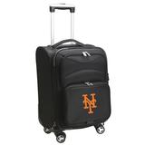 MOJO Black New York Mets 21" Soft Side Spinner Nylon Carry-On Luggage