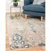 Blue/Gray 48 x 0.25 in Area Rug - Ophelia & Co. Ansonville Oriental Dark Gray Area Rug Polypropylene | 48 W x 0.25 D in | Wayfair