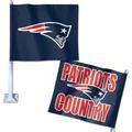 WinCraft New England Patriots Double-Sided Slogan Car Flag