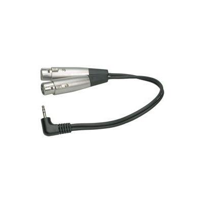 Mosa RT Angle 1/8 in. Male to Dual XLR Femal Y-Cable