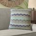 Dakota Fields Kraft Geometric Cotton Pillow Down/Feather/Cotton in Blue | 12 H x 18 W x 5 D in | Wayfair 6CE2501948F84BBCB00D3668166F8B30