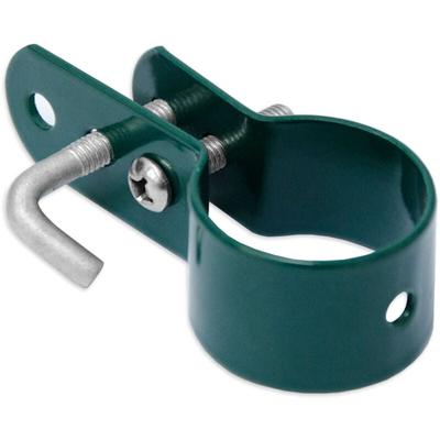 Schelle Ø34mm Befestigungsschelle Metall-Spannschelle für runde Zaun-Pfähle Hakenschelle Image