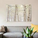 East Urban Home Autumn Aspens w/ Snow, Colorado, USA by Panoramic Images - Gallery Wall Print on Canvas Canvas, in Brown/Green/White | Wayfair