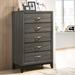 Ivy Bronx Burrigan 5 Drawer Chest Wood in Brown/Gray | 50 H x 31 W x 16 D in | Wayfair 1E3DFEE2BC754D1189E67A38350B2C94