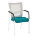 Latitude Run® Pierro 25" W Mesh Seat Waiting Room Chair w/ Metal Frame Mesh/Metal | 37 H x 25 W x 25 D in | Wayfair