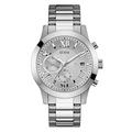 GUESS Men's Analog Japanese Quartz Watch with Stainless-Steel Strap U0668G7