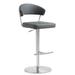 Orren Ellis Mcghee Adjustable Height Swivel Bar Stool Upholstered/Metal in Gray | 21 W x 22 D in | Wayfair B9001BA0C1B348B7B32B8AD39C354468