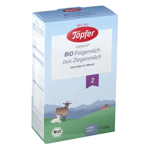 Töpfer Bio Folgemilch auf Ziegenmilchbasis 2 400 g Pulver