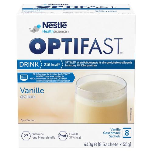 Optifast home Drink Vanille Pulver 8x55 g