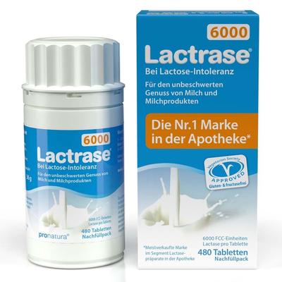 Lactrase 6.000 FCC Tbl.Klickspender-Nachfüllpack 480 St Tabletten Image