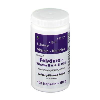 Folsäure+Vitamin B6+B12 Komplex N Kapseln 120 St Image