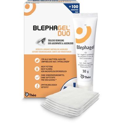 Blephagel Duo 30 g+Pads 1 St Kombipackung Image