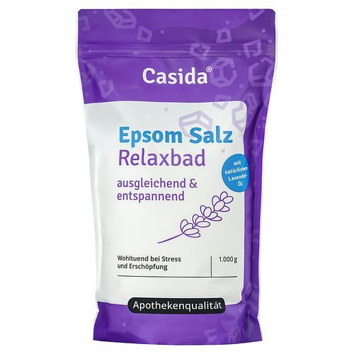 Epsom Salz Relaxbad mit Lavendel 1 kg Badesalz