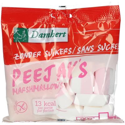 Damhert No Sugar Added Peejays marshmallows g Bonbons
