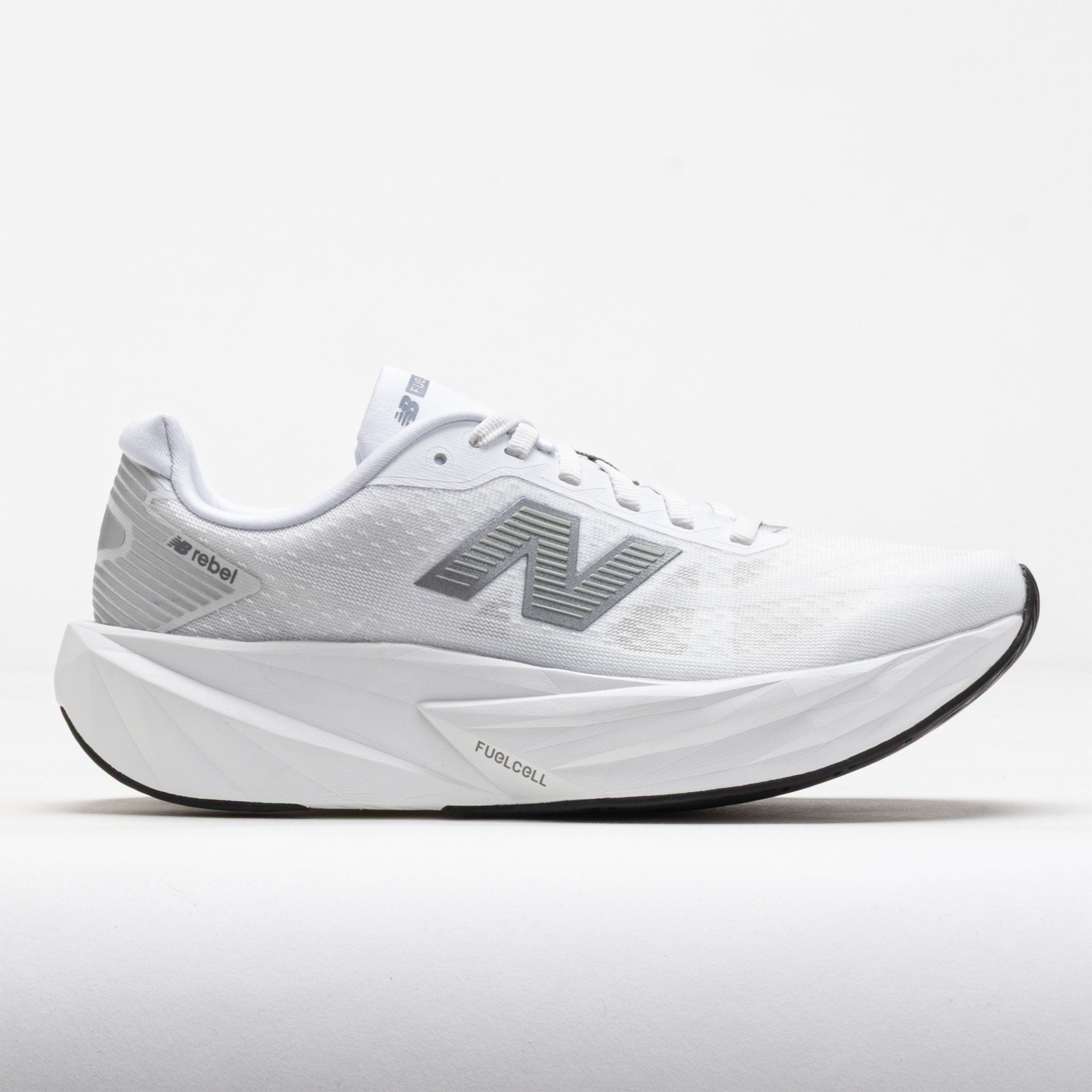 New Balance FuelCell Rebel v5 Women's Running Shoes White/Silver Metallic/Black