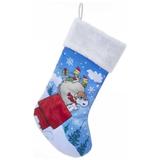 Kurt S. Adler 46026 - PN7181 19"SNOOPY W/GLTTR+WHT CUFF STOCKING Christmas Tree Stocking Ornament