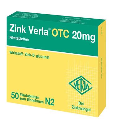 Zink Verla OTC 20 mg Filmtabletten 50 St Image