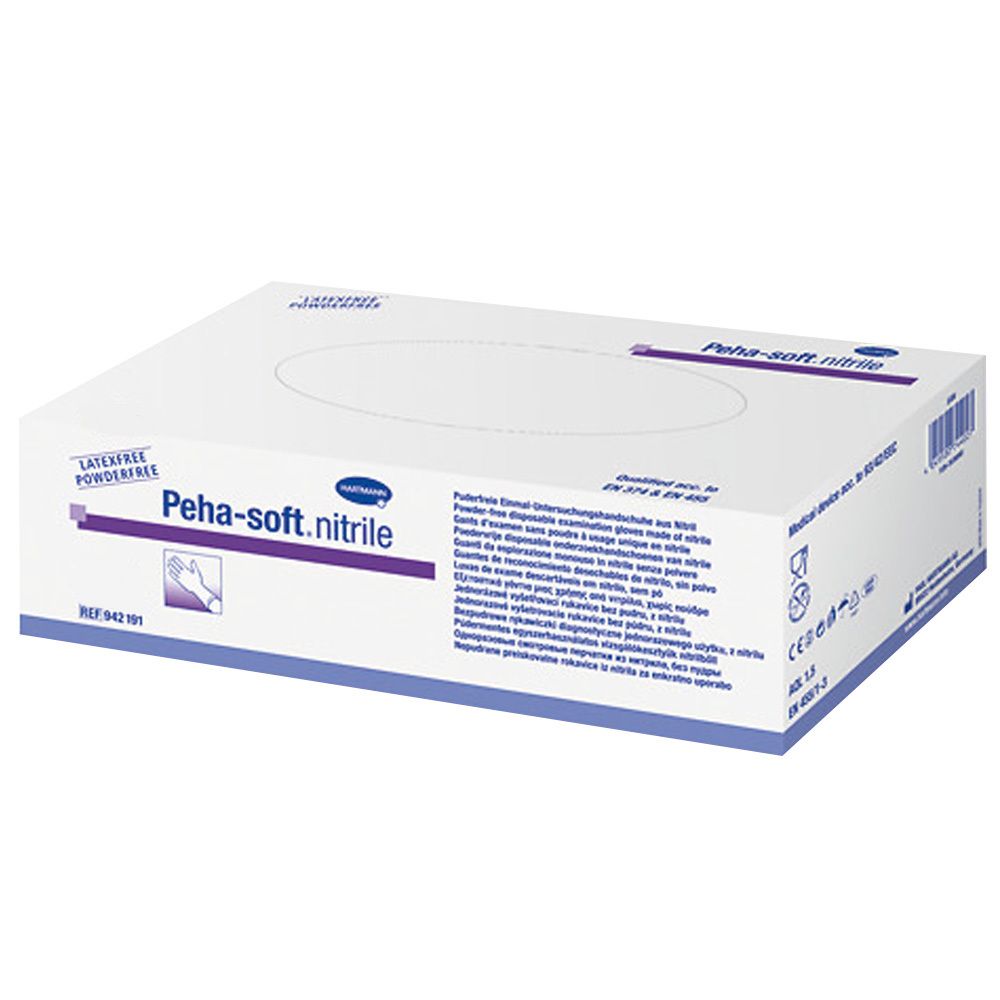 Peha-Soft nitrile Unt.Handsch.unste.puderfrei S 100 St Handschuhe Image