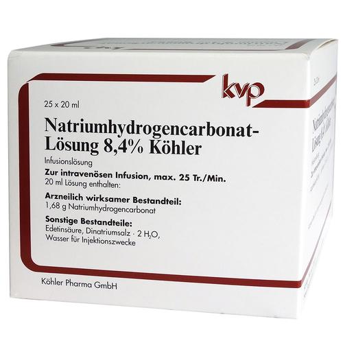 NATRIUMHYDROGENCARBONAT-Lösung 8,4% Köhler 25x20 ml Infusionslösung