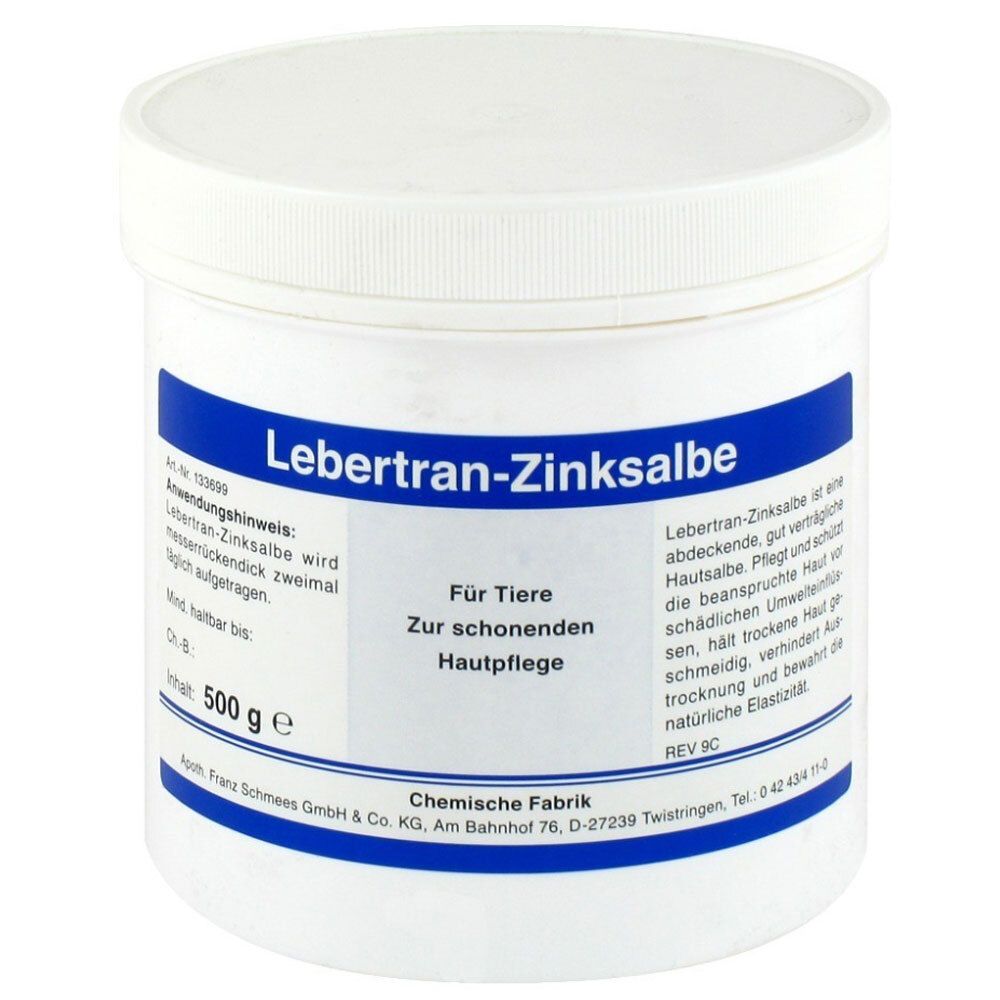 Lebertran Zinksalbe vet. 500 g Salbe Image