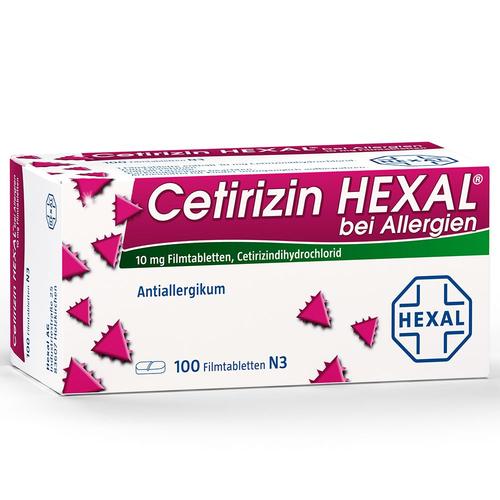 Cetirizin Hexal Filmtabletten bei Allergien 100 St