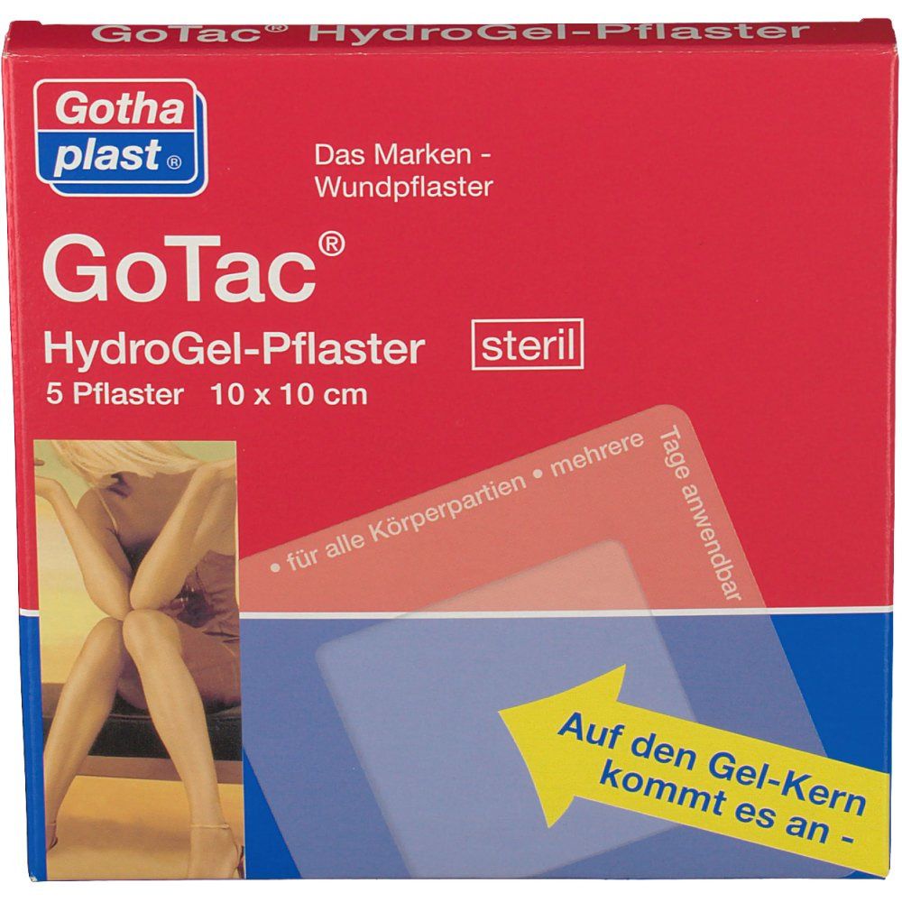 Gotac HydroGel-Pflaster L 10x10 cm steril 5 St Pflaster Image