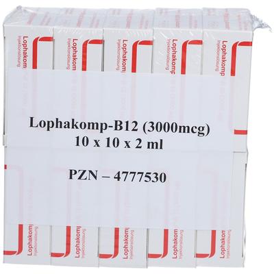 Lophakomp B12 3.000 µg Injektionslösung 100x2 ml Image