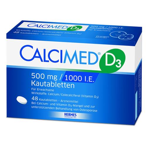 Calcimed D3 500 mg/1000 I.e. Kautabletten 48 St