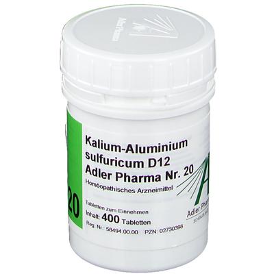 Biochemie Adler 20 Kalium aluminium sulf.D 12 Tab. 400 St Tabletten Image