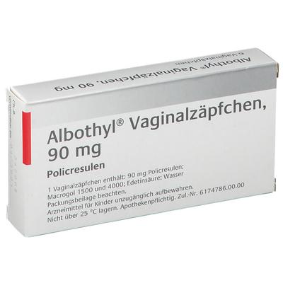 Albothyl Vaginalzäpfchen 90 mg 6 St Vaginalsuppositorien Image