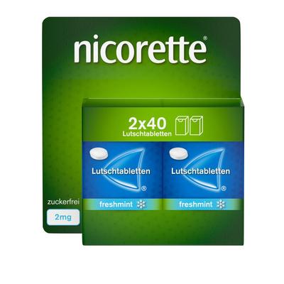 Nicorette freshmint 2 mg Lutschtabletten gepresst 80 St Image
