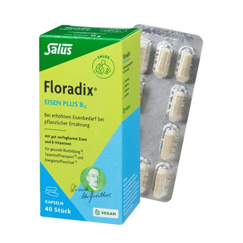 Floradix Eisen plus B12 vegan Kapseln 40 St