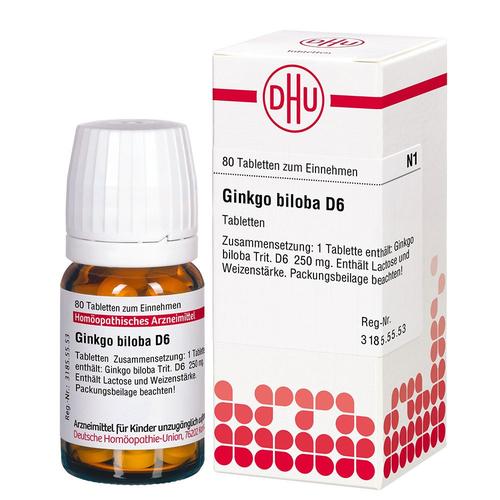 Ginkgo Biloba D 6 Tabletten 80 St