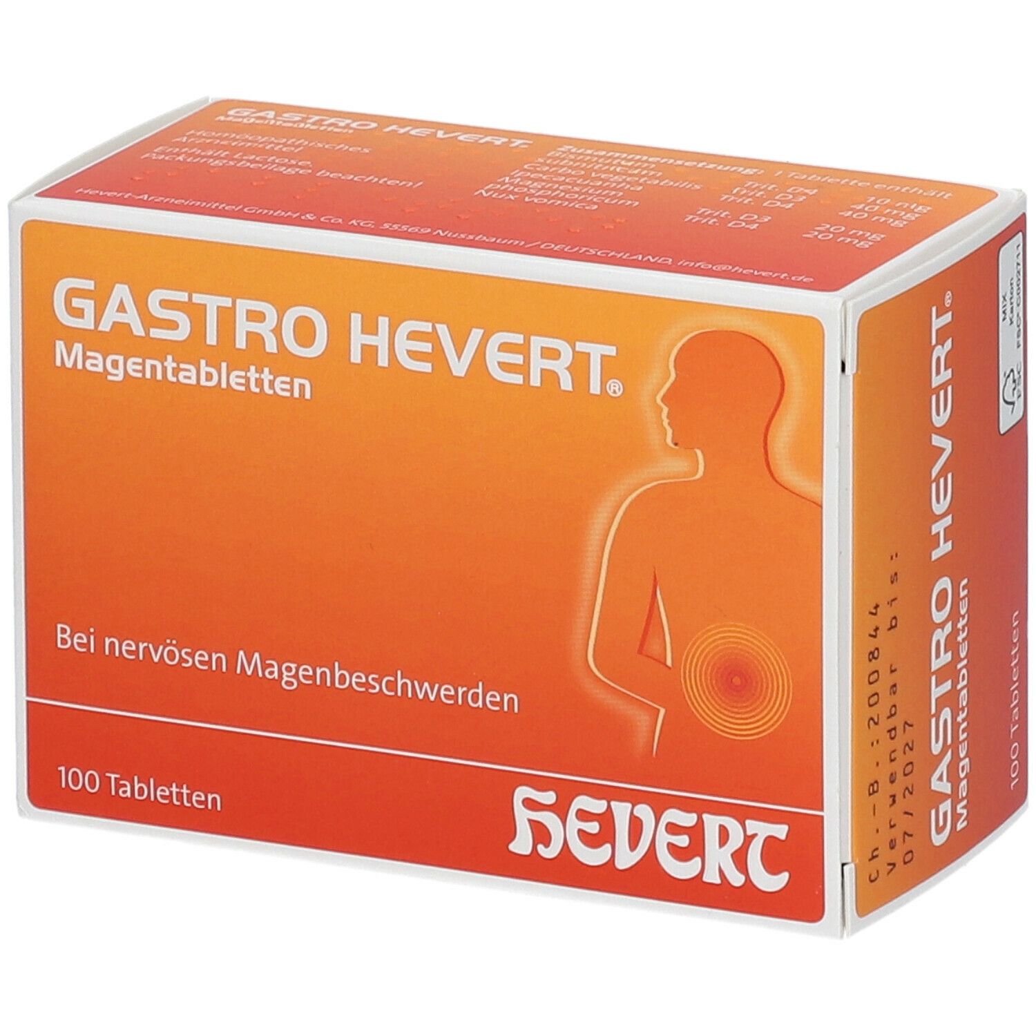 Gastro-Hevert Magentabletten 100 St Tabletten Image
