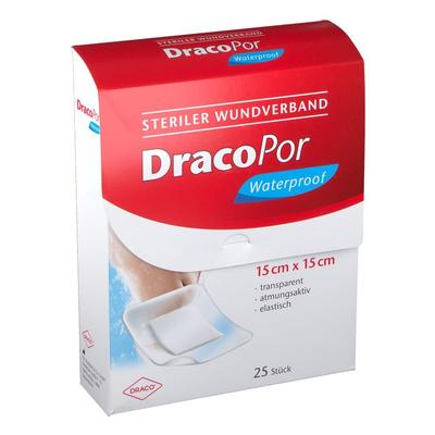 Dracopor waterproof Wundverband 15x15 cm steril 25 St Pflaster Image