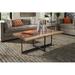 MacKenzie-Dow Live Edge Coffee Table Wood/Metal in Brown | 20 H x 48 W x 28 D in | Wayfair 7-5001_Malt