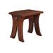 MacKenzie-Dow Yesterday River Solid Wood Accent Stool in Brown | 18.25 H x 20 W x 16 D in | Wayfair 6-1100_Wheatland