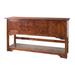 MacKenzie-Dow Yesterday River 72" Wide Cherry Wood Buffet Table Wood in Green/Blue | 40 H x 72 W x 20 D in | Wayfair 6-1300_StudioBlue-Green