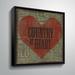 August Grove® Band Country at Heart - Print on Canvas Canvas, Metal in Green/Red | 14 H x 14 W x 2 D in | Wayfair 0437387226734621AB0B18233D195FAE