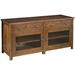 MacKenzie-Dow Yesterday River Solid Wood TV Stand for TVs up to 78" Wood in Brown | 30 H in | Wayfair 6-8055_Wheatland