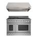 NXR Professional Ranges NXR Professional 48" 7.2 Cubic Feet Gas Freestanding Convection Range, in White | 40.2 H x 48 W x 28.875 D in | Wayfair